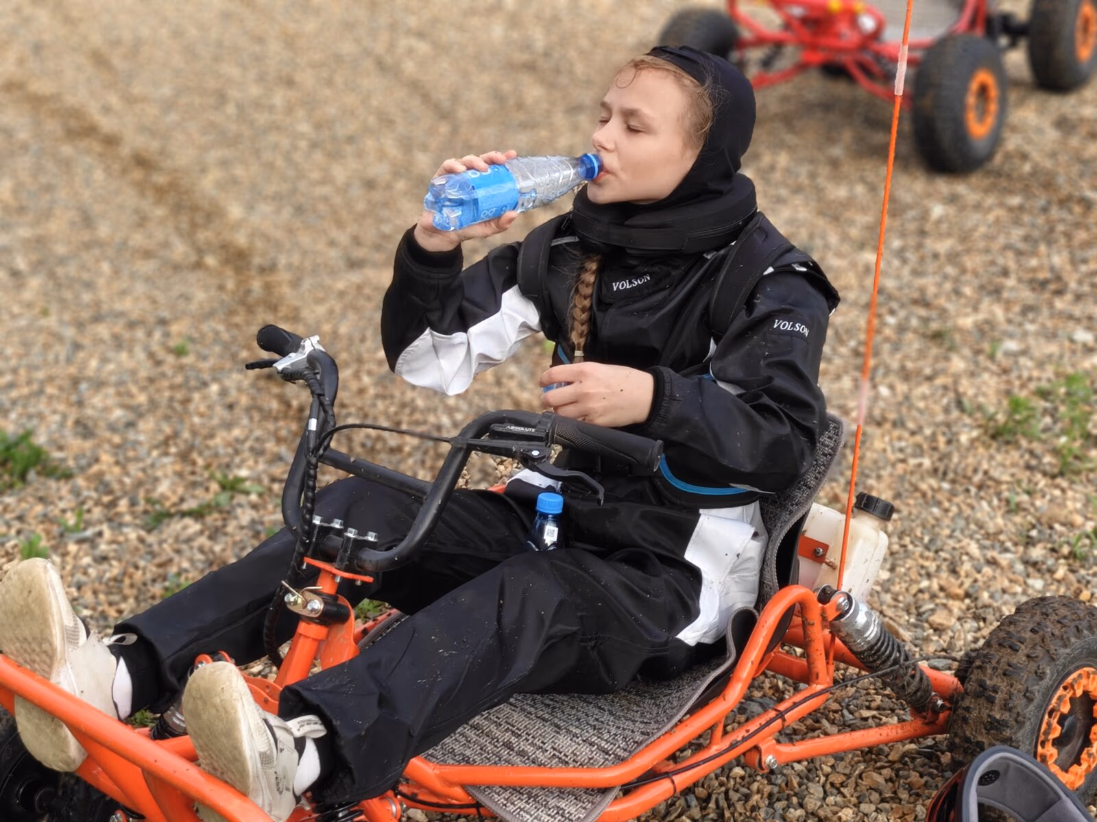 Отдых на трассе после заезда